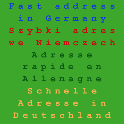 Szybki adres w Niemczech